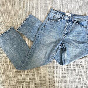 Aritzia Denim Forum Light Wash The Jane '70s Super High Boot